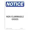 Signmission Safety Sign, OSHA Notice, 14" Height, Non-Flammable Gases Sign, Portrait OS-NS-D-1014-V-15065 - alternate 1